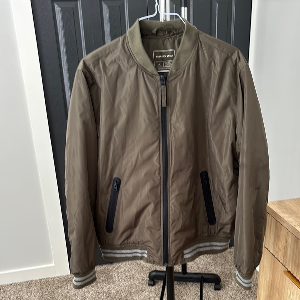 American Eagle Outfitters Olive Green Bomber Jacket Men’s Large